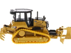 CAT Caterpillar D5 Track-Type Dozer Yellow Fine Grading Undercarriage Foldable Blade High Line Series 1/87 HO Diecast Model Diecast Masters 85953
