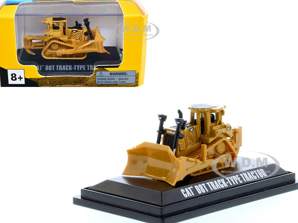 CAT Caterpillar D8T Track Type Tractor Yellow Micro Constructor Series Diecast Model Diecast Masters 85978DB
