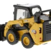 CAT Caterpillar 242D3 Wheeled Skid Steer Loader Work Tools Operator Yellow High Line Series 1/50 Diecast Model Diecast Masters 85676