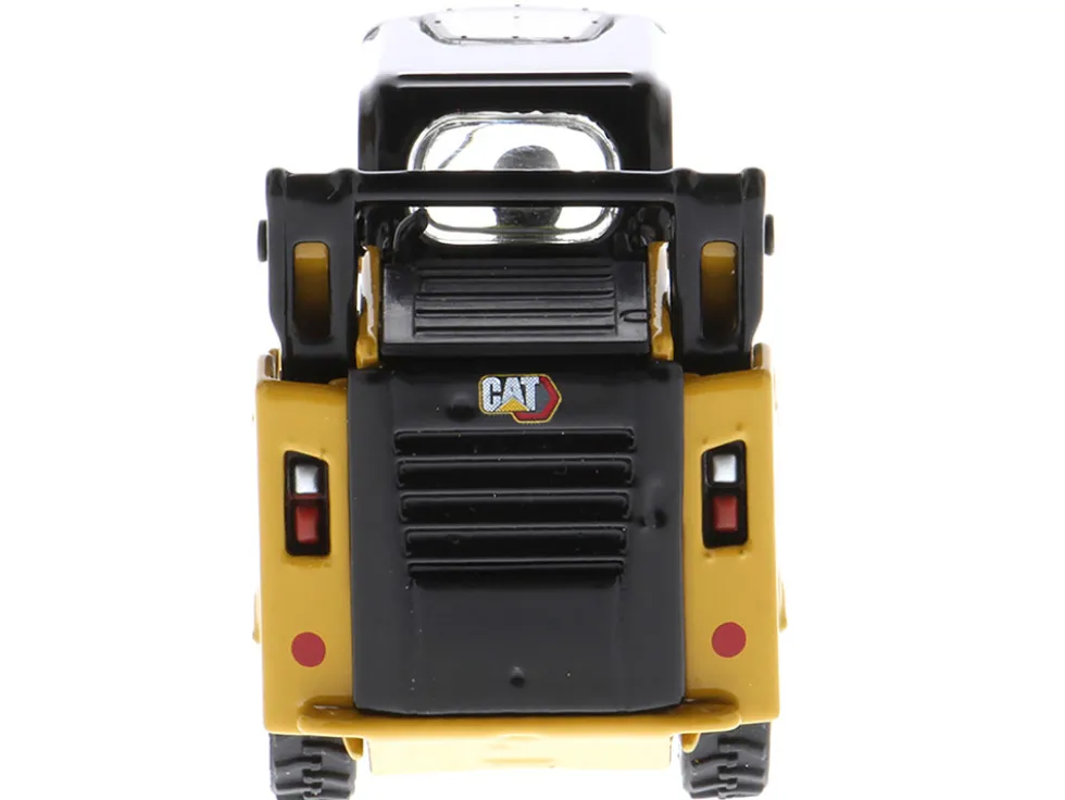 CAT Caterpillar 242D3 Wheeled Skid Steer Loader Work Tools Operator Yellow High Line Series 1/50 Diecast Model Diecast Masters 85676