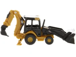 CAT Caterpillar 420E Backhoe Loader Yellow "Micro-Constructor" Series Diecast Model by Diecast Masters
