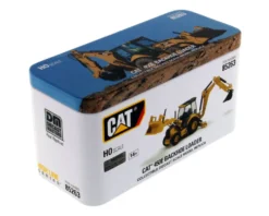 CAT Caterpillar 450E Backhoe Loader Operator High Line Series 1/87 HO Scale Diecast Model Diecast Masters 85263