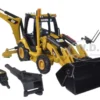 CAT Caterpillar 420E Center Pivot Backhoe Loader with Working Tools with Operator Core Classics Series 1/50 Diecast Model Diecast Masters 85143 C