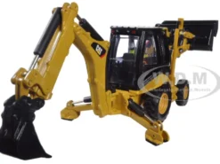 CAT Caterpillar 420E Center Pivot Backhoe Loader with Working Tools with Operator Core Classics Series 1/50 Diecast Model Diecast Masters 85143 C