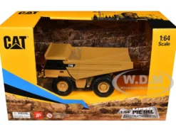 CAT Caterpillar 775E Off-Highway Dump Truck Yellow 1/64 Diecast Model by Diecast Masters