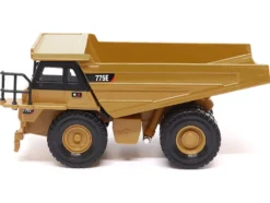CAT Caterpillar 775E Off-Highway Dump Truck Yellow 1/64 Diecast Model by Diecast Masters