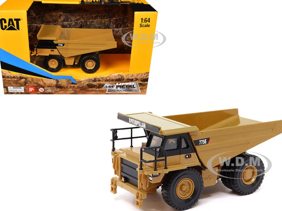 CAT Caterpillar 775E Off-Highway Dump Truck Yellow 1/64 Diecast Model by Diecast Masters