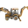 CAT Caterpillar 420F2 IT Backhoe Loader with Operator Yellow Weathered Series 1/50 Diecast Model Diecast Masters 85755