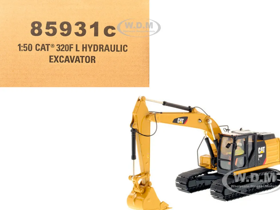 CAT Caterpillar 320F L Hydraulic Excavator with Operator "Core Classics" Series 1/50 Diecast Model by Diecast Masters