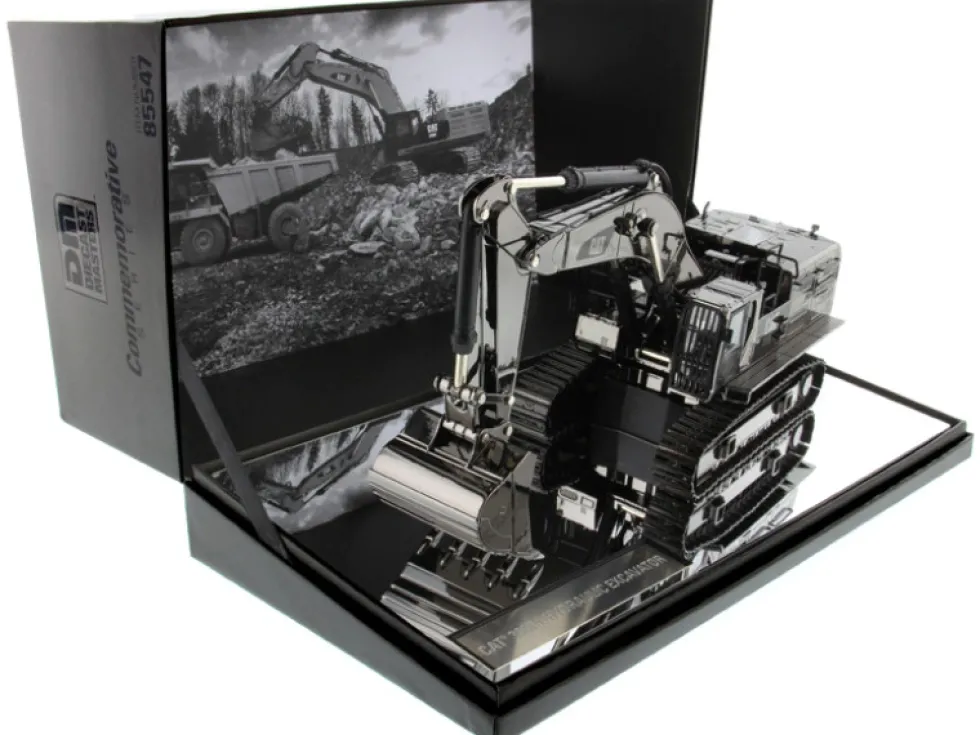 CAT Caterpillar 390F L Hydraulic Tracked Excavator Gunmetal Commemorative Series 1/50 Diecast Model Diecast Masters 85547