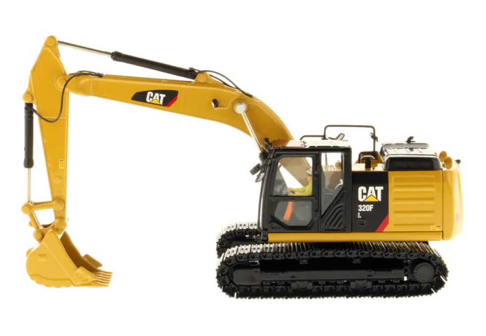 CAT Caterpillar 320F L Hydraulic Excavator with Operator High Line Series 1/50 Diecast Model Diecast Masters 85931