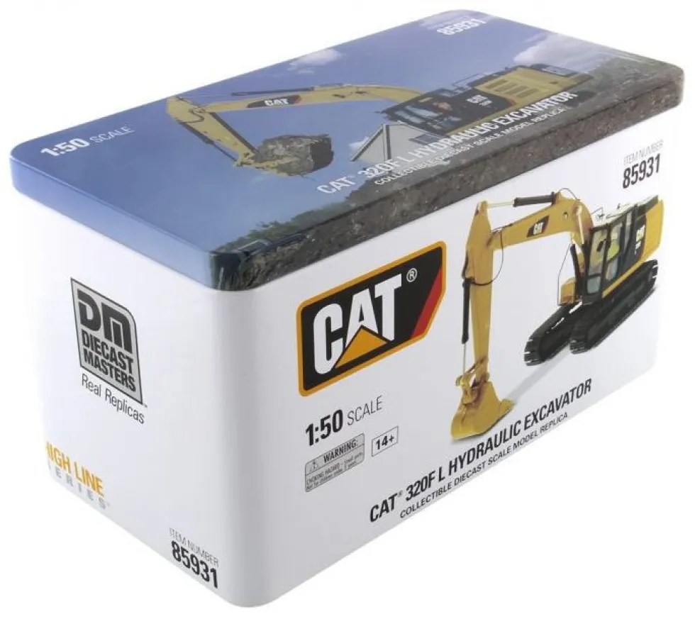 CAT Caterpillar 320F L Hydraulic Excavator with Operator High Line Series 1/50 Diecast Model Diecast Masters 85931