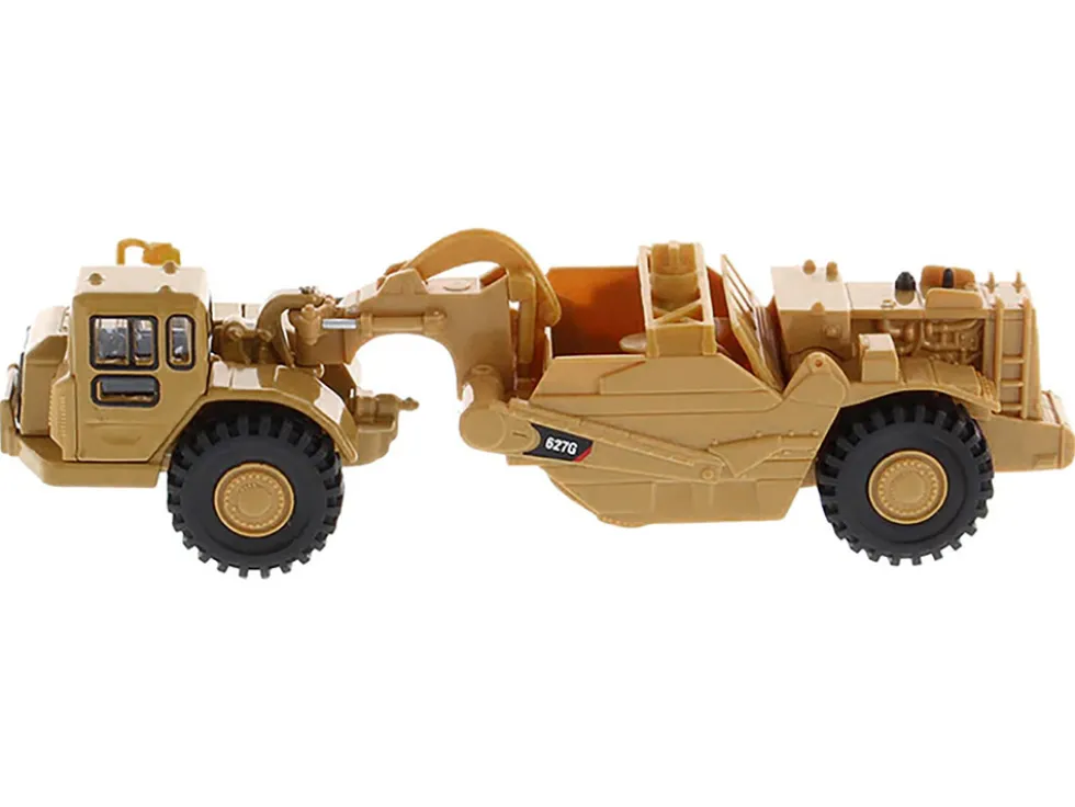 CAT Caterpillar 627G Auger Scraper Yellow 1/87 HO Diecast Model Diecast Masters 84405