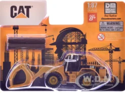 CAT Caterpillar 950G Wheel Loader Yellow with Log Fork and Wood Log Accessories 1/87 (HO) Diecast Model by Diecast Masters