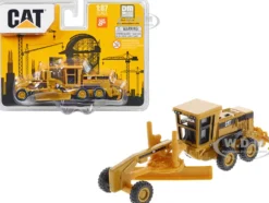 CAT Caterpillar 163H Motor Grader Yellow 1/87 HO Diecast Model Diecast Masters 84403
