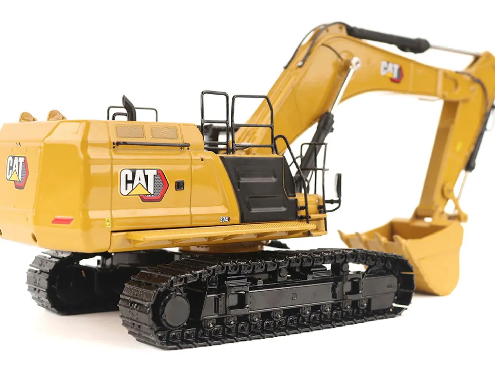 CAT Caterpillar 374 Hydraulic Excavator Yellow "High Line" Series 1/50 Diecast Model by Diecast Masters