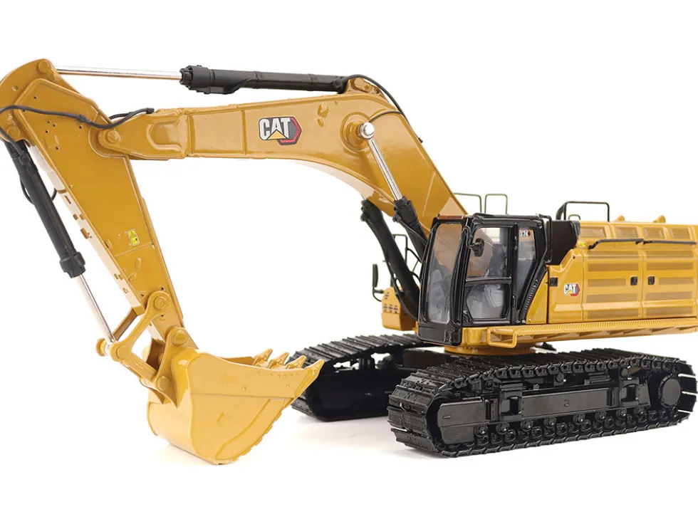 CAT Caterpillar 374 Hydraulic Excavator Yellow "High Line" Series 1/50 Diecast Model by Diecast Masters