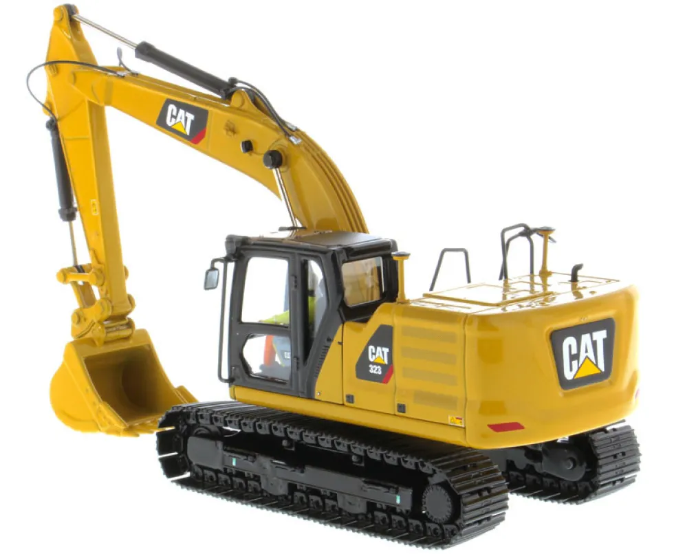 CAT Caterpillar 323 Hydraulic Excavator Operator Next Generation Design High Line Series 1/50 Diecast Model Diecast Masters 85571