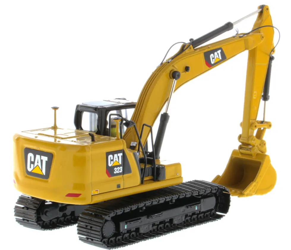 CAT Caterpillar 323 Hydraulic Excavator Operator Next Generation Design High Line Series 1/50 Diecast Model Diecast Masters 85571