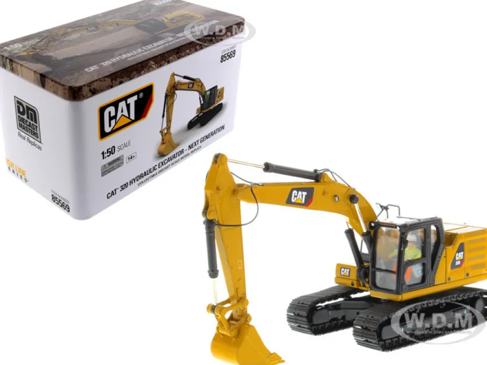 CAT Caterpillar 320 Hydraulic Excavator Operator High Line Series 1/50 Diecast Model Diecast Masters 85569