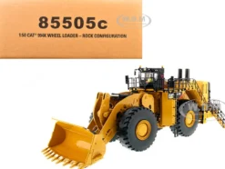 CAT Caterpillar 994K Wheel Loader with Rock Bucket and Operator High Line Series 1/50 Diecast Model Diecast Masters 85505