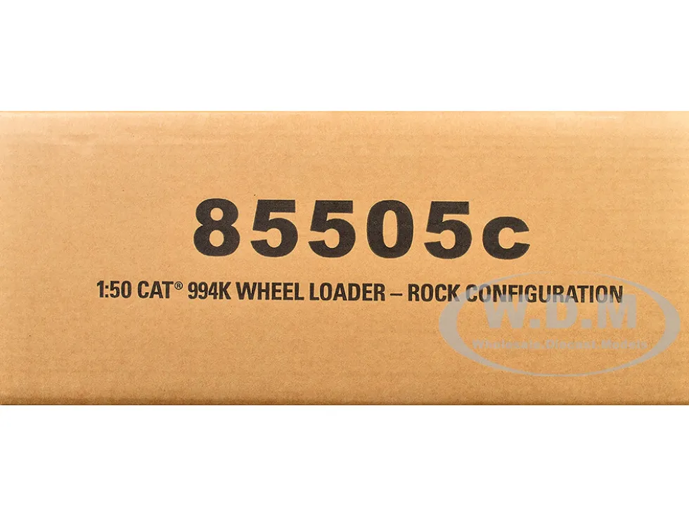 CAT Caterpillar 994K Wheel Loader with Rock Bucket and Operator High Line Series 1/50 Diecast Model Diecast Masters 85505
