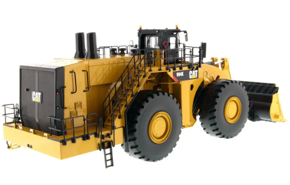 CAT Caterpillar 994K Wheel Loader with Rock Bucket and Operator High Line Series 1/50 Diecast Model Diecast Masters 85505