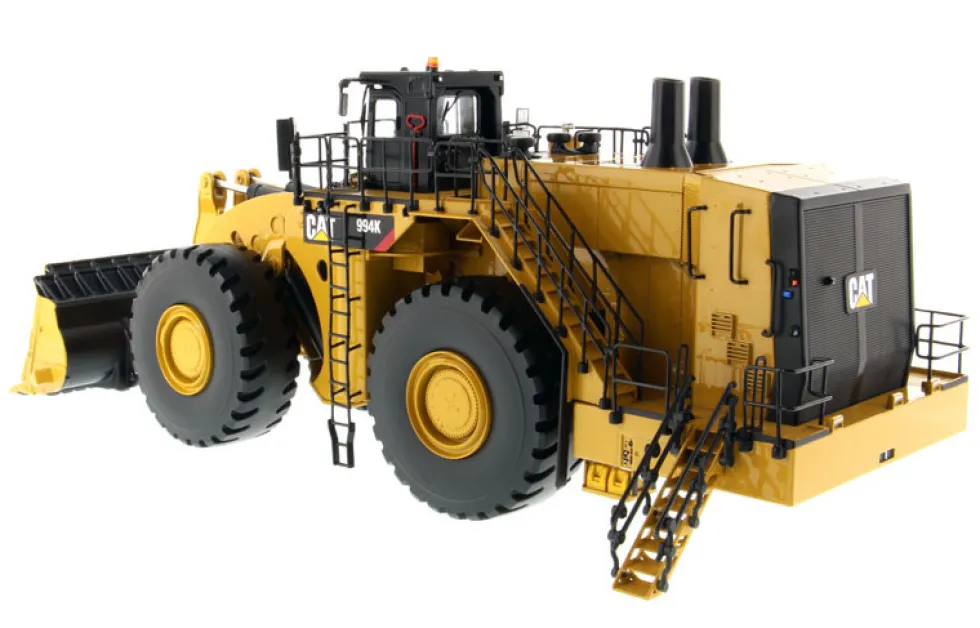 CAT Caterpillar 994K Wheel Loader with Rock Bucket and Operator High Line Series 1/50 Diecast Model Diecast Masters 85505