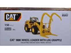 CAT Caterpillar 988K Wheel Loader with Grapple with Operator 1/50 Diecast Model Diecast Masters 85917