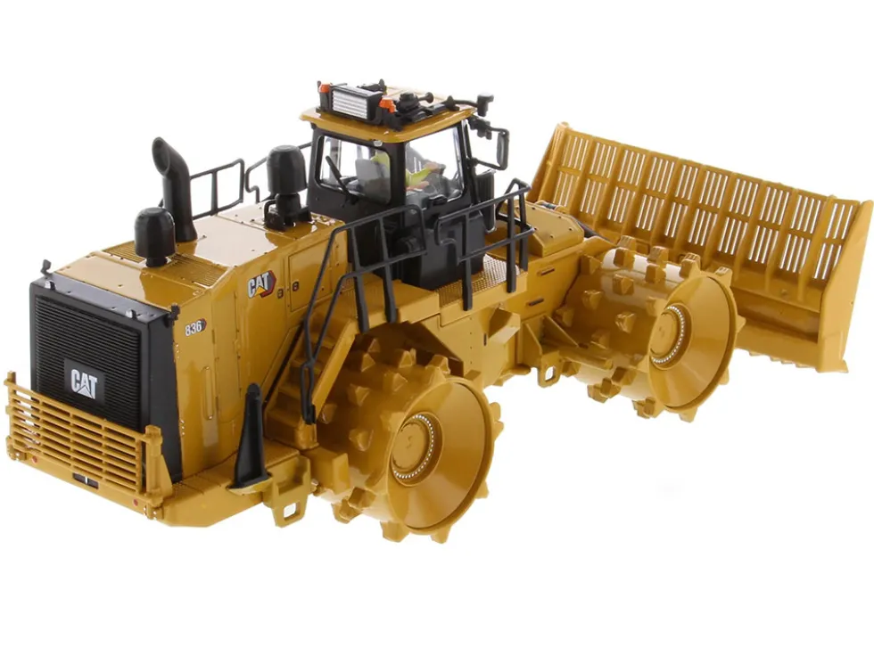 CAT Caterpillar 836 Landfill Compactor Yellow "High Line" Series 1/50 Diecast Model by Diecast Masters