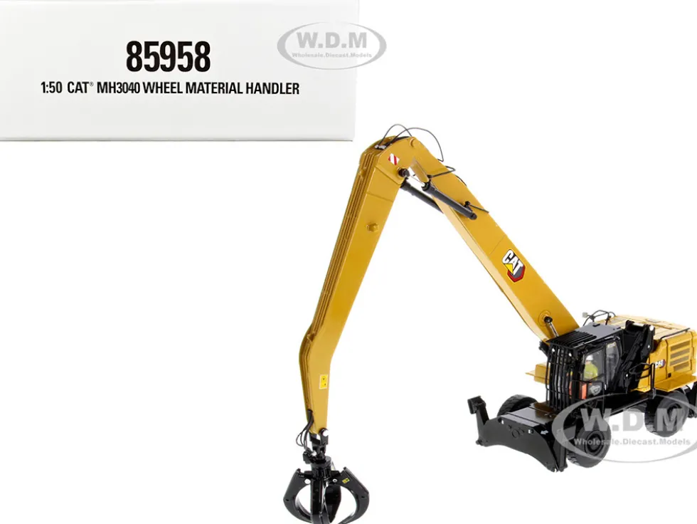 CAT Caterpillar MH3040 Wheel Material Handler Operator High Line Series 1/50 Diecast Model Diecast Masters 85958