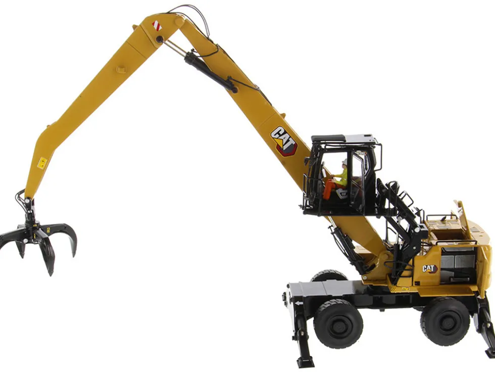 CAT Caterpillar MH3040 Wheel Material Handler Operator High Line Series 1/50 Diecast Model Diecast Masters 85958