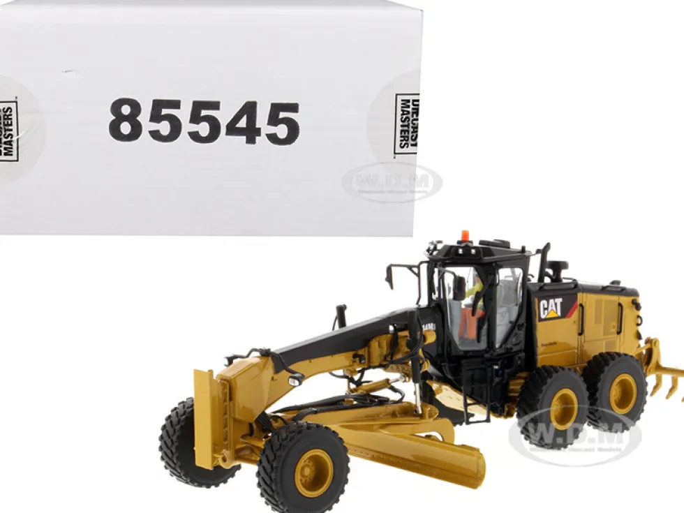 CAT Caterpillar 14M3 Motor Grader with Operator High Line Series 1/50 Diecast Model Diecast Masters 85545