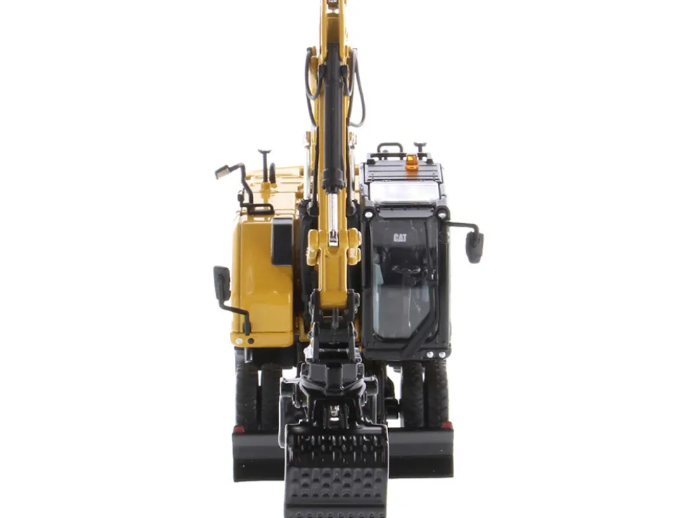 CAT Caterpillar M318 Wheeled Excavator Yellow Operator High Line Series 1/50 Diecast Model Diecast Masters 85956