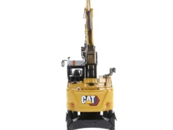 CAT Caterpillar M318 Wheeled Excavator Yellow Operator High Line Series 1/50 Diecast Model Diecast Masters 85956