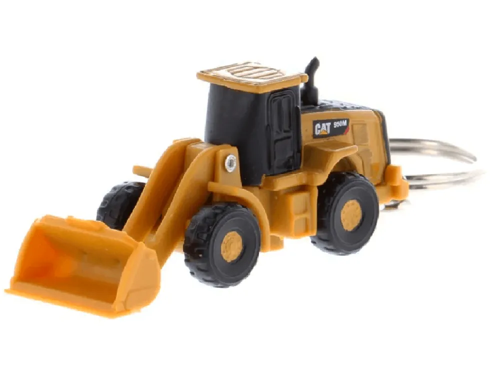 CAT Caterpillar 950M Wheel Loader Keychain Yellow Diecast Model by Diecast Masters