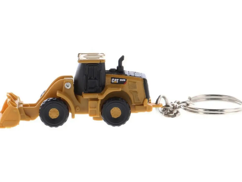 CAT Caterpillar 950M Wheel Loader Keychain Yellow Diecast Model by Diecast Masters