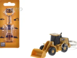 CAT Caterpillar 950M Wheel Loader Keychain Yellow Diecast Model by Diecast Masters