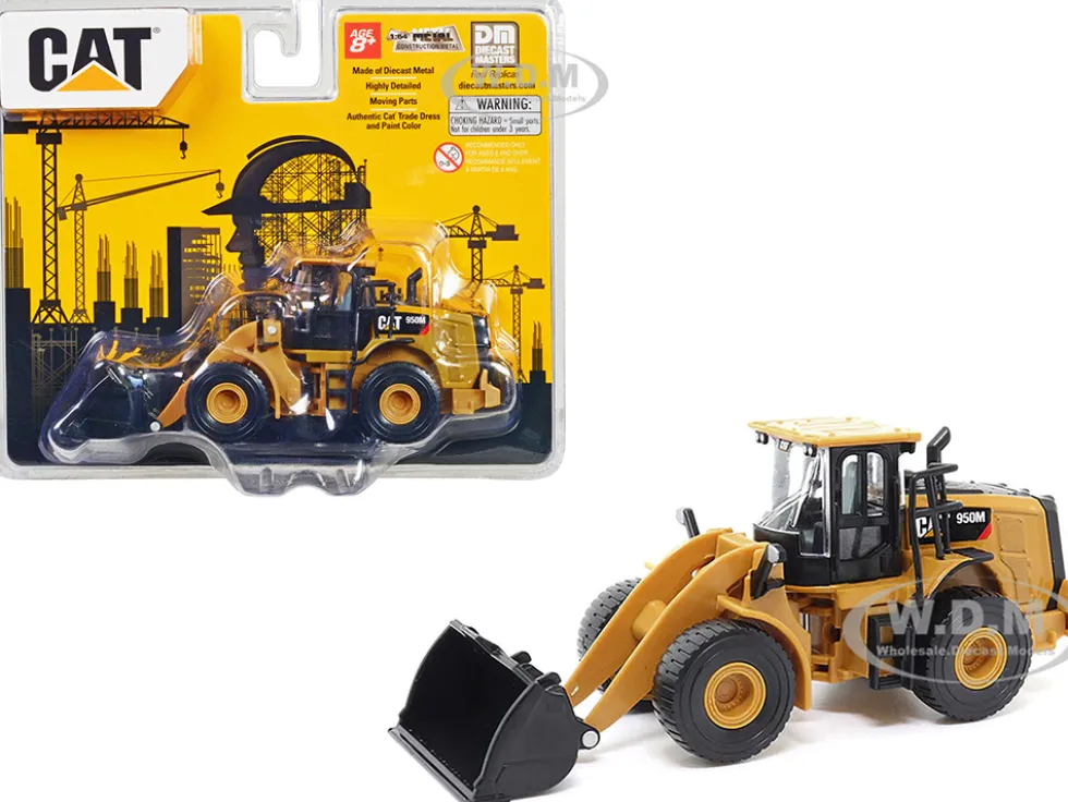 CAT Caterpillar 950M Wheel Loader Yellow 1/64 Diecast Model Diecast Masters 84646CS