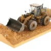 CAT Caterpillar 966M Wheel Loader Operator Dirty Version Weathered Series 1/50 Diecast Model Diecast Masters 85703
