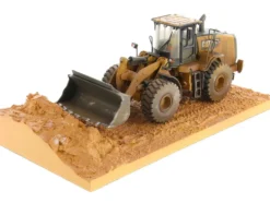 CAT Caterpillar 966M Wheel Loader Operator Dirty Version Weathered Series 1/50 Diecast Model Diecast Masters 85703