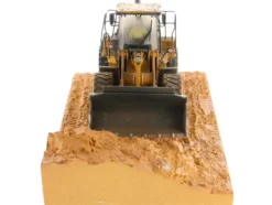 CAT Caterpillar 966M Wheel Loader Operator Dirty Version Weathered Series 1/50 Diecast Model Diecast Masters 85703