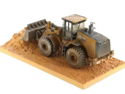 CAT Caterpillar 966M Wheel Loader Operator Dirty Version Weathered Series 1/50 Diecast Model Diecast Masters 85703