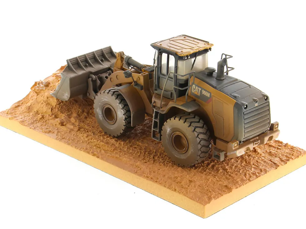 CAT Caterpillar 966M Wheel Loader Operator Dirty Version Weathered Series 1/50 Diecast Model Diecast Masters 85703