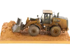 CAT Caterpillar 966M Wheel Loader Operator Dirty Version Weathered Series 1/50 Diecast Model Diecast Masters 85703