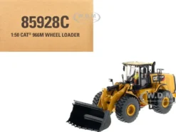 CAT Caterpillar 966M Wheel Loader with Operator High Line Series 1/50 Diecast Model Diecast Masters 85928