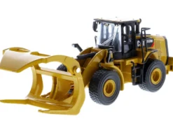 CAT Caterpillar 950M Wheel Loader Bucket Log Fork Two Log Poles Play & Collect! 1/64 Diecast Model Diecast Masters 85635