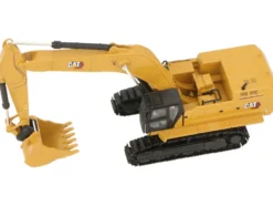 CAT Caterpillar 395 Next-Generation Hydraulic Excavator (Mass Excavator Version) Yellow with Additional Tools "High Line Series" 1/87 (HO) Diecast Model by Diecast Masters