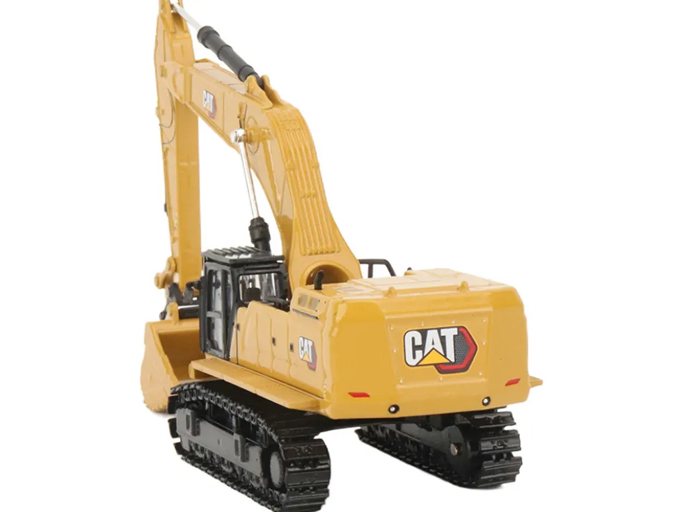 CAT Caterpillar 395 Next-Generation Hydraulic Excavator (Mass Excavator Version) Yellow with Additional Tools "High Line Series" 1/87 (HO) Diecast Model by Diecast Masters