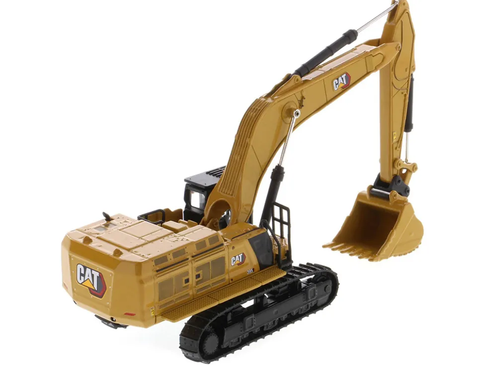 CAT Caterpillar 395 Next Generation Hydraulic Excavator General Purpose Version Yellow with Additional Tools High Line Series 1/87 HO Diecast Model Diecast Masters 85688